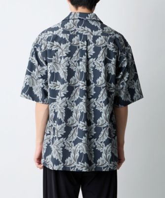 シャツ BOTANICAL PATTERN OPEN COLLAR