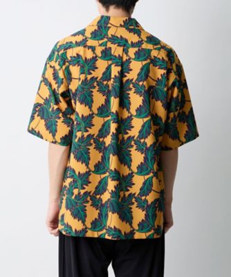 シャツ BOTANICAL PATTERN OPEN COLLAR