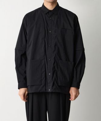 シャツ ZIP OFF LAYERED SHIRT BK2671103