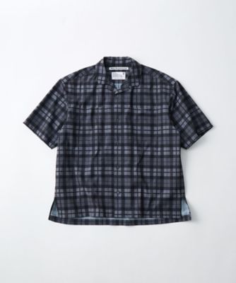 ＜White Mountaineering＞シャツ　ＭＡＤＲＡＳ　ＣＨＥＣＫ　ＯＰＥＮ　ＣＯＬＬＡＲ　ＳＨＩＲＴ　ＷＭ２６７１１１６