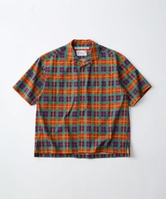 シャツ MADRAS CHECK OPEN COLLAR SHIRT