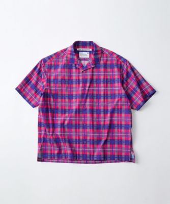 シャツ MADRAS CHECK OPEN COLLAR SHIRT