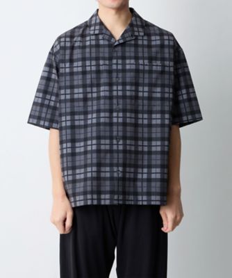 シャツ MADRAS CHECK OPEN COLLAR SHIRT