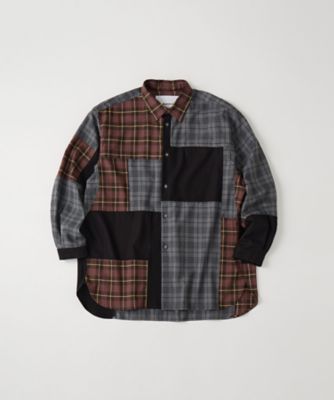 シャツ CHECK PATCHWORK SHIRT WM2673104