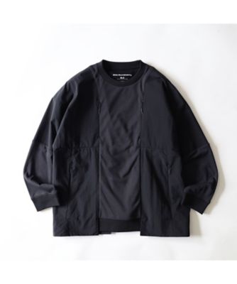 長袖カットソー ＢＬＫ ＭＥＳＨ ＬＡＹＥＲＥＤ ＰＵＬＬＯＶＥＲ ＢＫ２２７１５０２