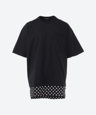 無料発送 COMME des 綿天竺ピンストライプ切替半袖T HOMME GARCONS ...