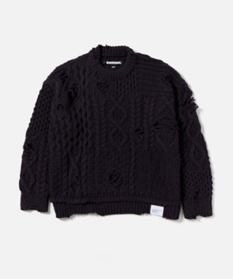 ニット ＰＡＴＣＨＷＯＲＫ ＳＡＶＡＧＥ ＳＷＥＡＴＥＲ