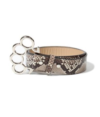 ベルト JOHNNY ／ PYTHON LEATHER BELT 