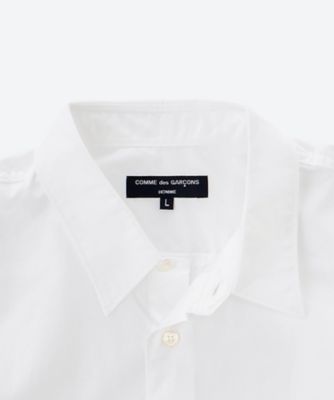 COMME des GARCONS SHIRT◇半袖シャツ/S/コットン/ブルー/FD-B104-051