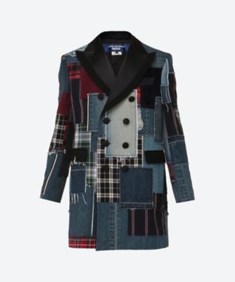 JUNYA WATANABE MAN (Men)/ジュンヤ ワタナベ マン 綿デニム×多素材パッチワーク　ＷＯ―Ｃ００５―０５１