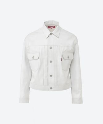 JUNYA WATANABE MAN (Men)/Junya Watanabe Man Denim jacket, cotton denim foil print, Levi's double name, WO-J201-051