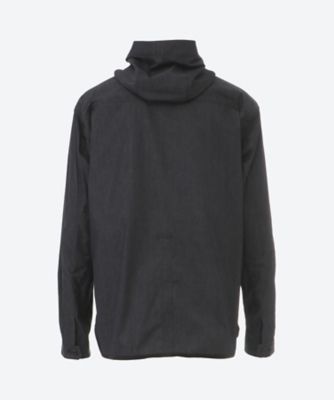 シャツ　綿デニムドライオイル×エステルマットクロス　ｂａｇｊａｃｋ　Ｗネーム　ＷＯ―Ｂ９０１―１００　