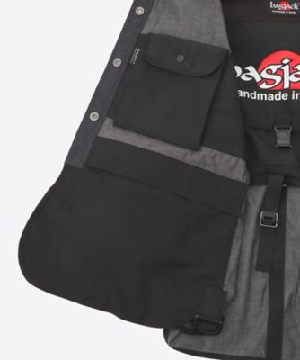 シャツ　綿デニムドライオイル×エステルマットクロス　ｂａｇｊａｃｋ　Ｗネーム　ＷＯ―Ｂ９０１―１００　