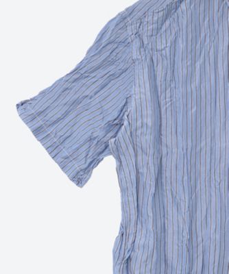 キュプラストライプ製品加工　半袖シャツ　ＨＯ―Ｂ０２０―０５１