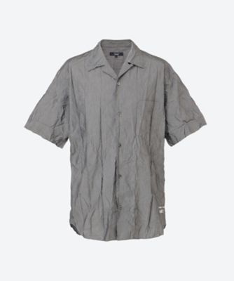 COMME des GARCONS HOMME (Men)/コム デ ギャルソン オム 綿エステルブロード製品加工　オープンカラー　半袖シャツ　ＨＯ―Ｂ０２１―０５１