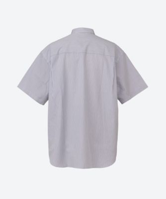 綿ストライプ　半袖シャツ　ＨＯ―Ｂ０２３―０５１