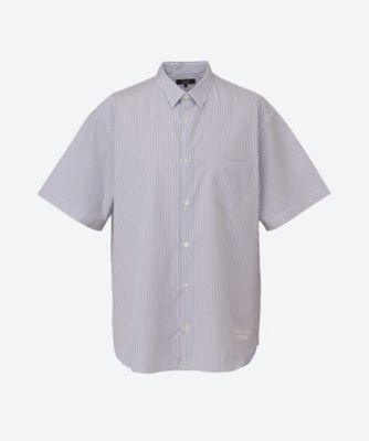 COMME des GARCONS HOMME (Men)/コム デ ギャルソン オム 綿ストライプ　半袖シャツ　ＨＯ―Ｂ０２３―０５１