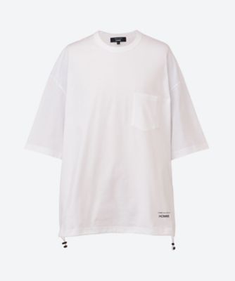 COMME des GARCONS HOMME (Men)/コム デ ギャルソン オム 綿天竺　製品プリント　半袖Ｔシャツ　ＨＯ―Ｔ０１５―０５１