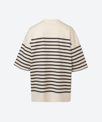 綿天竺パネルボーダー Tシャツ HO－T009－051 | COMME des
