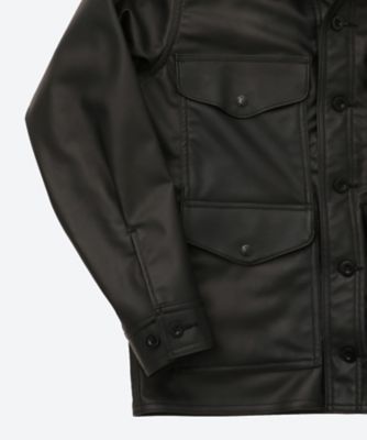 ジャケット 合成皮革（ポリウレタン樹脂）×ウールモッサー