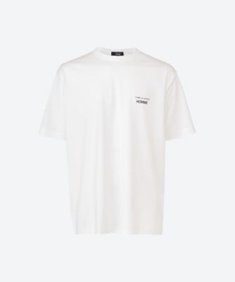 COMME des GARCONS HOMME(MEN) 綿天竺ロゴ半袖Tシャツ COMME des GARCONS HOMME 綿天竺ロゴプリントTシャツ