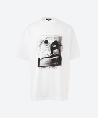 COMME des GARCONS HOMME (Men)/コム デ ギャルソン オム 綿天竺 製品プリント Tシャツ HPーT009ー051 2シロxクロBガラ トップス【三越伊勢丹/公式】