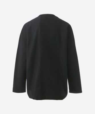 コム・デ・ギャルソン ブラック カットソー コムコム コムデギャルソンCOMME des GARCONS裾ギャザーフリル