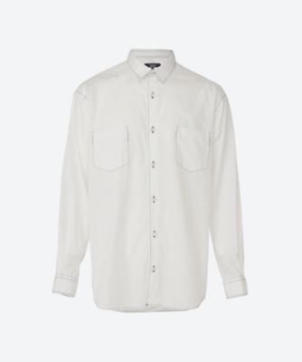 COMME des GARCONS HOMME (Men)/コム デ ギャルソン オム 綿ブロード 製品洗 ブラウス HP―B013―051 2シロ トップス【三越伊勢丹/公式】