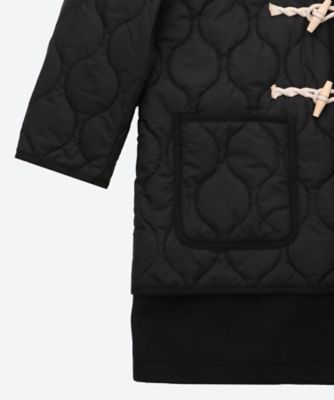 【送料無料】ウールメルトン&times;ナイロンリップキルト　コート　ＨＰーＣ００７ー０５１