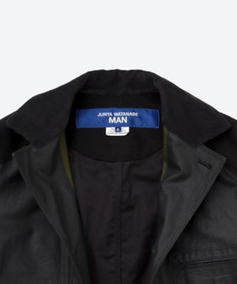 送料無料】コート 綿オックスコーティング×レザー WP－C011