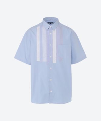 ＜COMME des GARCONS HOMME (Men)＞綿タイプライター×異素材ＭＩＸ　シャツ　ＨＱーＢ０１７ー０５１