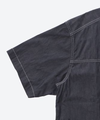 綿ライトオンスデニム 製品洗 シャツ HQーB018ー051 | COMME