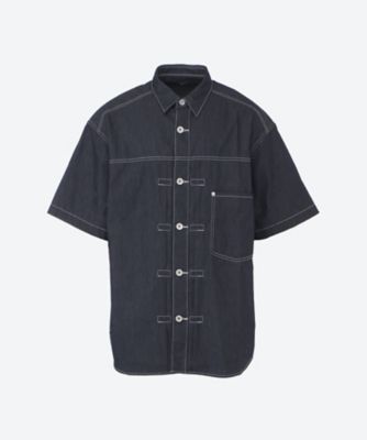 ＜COMME des GARCONS HOMME (Men)＞綿ライトオンスデニム　製品洗　シャツ　ＨＱーＢ０１８ー０５１
