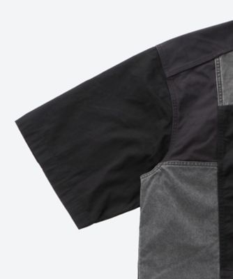 綿オックス×多素材MIX 製品加工 シャツ HQーB019ー051