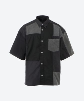 ＜COMME des GARCONS HOMME (Men)＞綿オックス×多素材ＭＩＸ　製品加工　シャツ　ＨＱーＢ０１９ー０５１