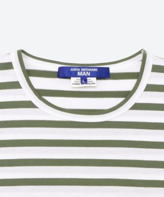 綿天竺ボーダー Tシャツ WQーT015ー051 | JUNYA WATANABE
