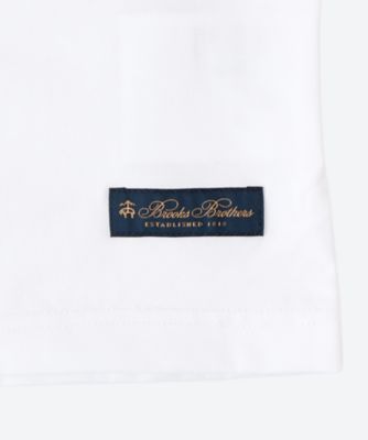 Tシャツ 綿度詰天竺 製品プリント Brooks Brothers W