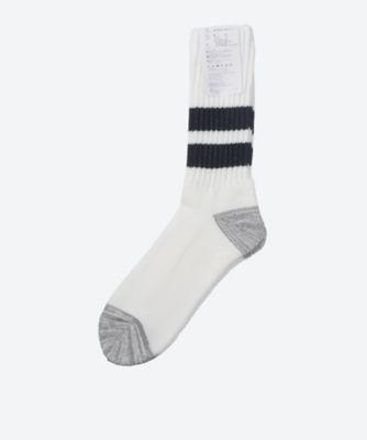 綿ローゲージパイルライン入り 靴下HR―K501―051 | COMME des