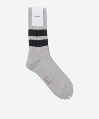 綿ローゲージパイルライン入り 靴下HR―K501―051 | COMME des