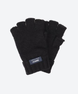 COMME des GARCONS 手袋　ブラック　牛革 ブラック系 COMME des GARCONS HOMME (Men)の手袋 | メンズ | 三越