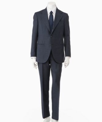 グレンチェックシングル３ｂ１プリーツスーツ 葛利毛織 生地使用