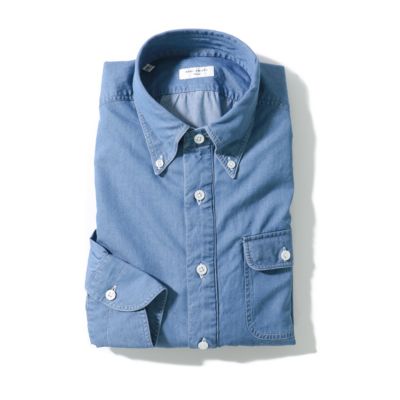 ツイル ボタンダウンカラー デニム シャツ 三越伊勢丹オンラインストア 公式