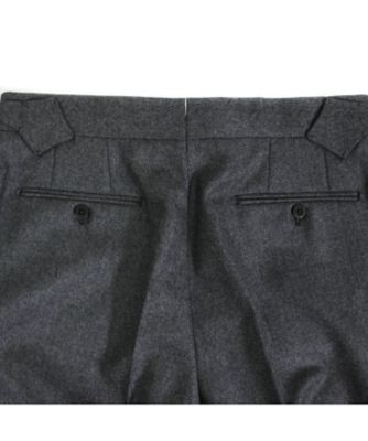 美品 リングヂャケット サマースラックス 46 グレー サイドアジャスター 2アウトプリーツ ミディアムグレートラウザーズ S