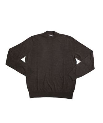 RING JACKET (Men)/リングヂャケット 14.5ミクロンウール モックネックセーター グレイッシュブラウン S/5N355F16U グレージュ トップス【三越伊勢丹/公式】