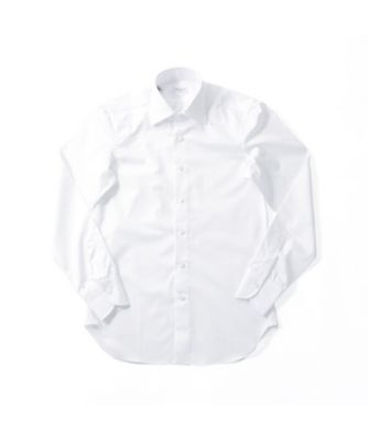 ＜RING JACKET Napoli (Men)＞レギュラーカラー　シャツ　ホワイト無地　５Ｎ１０６Ｓ０１ＷＰ　