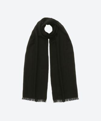 JACQUEMUS マフラー ブラック JACQUEMUS ロゴ入りマフラー ブラック