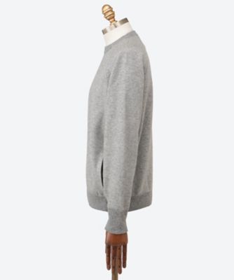 SILK CASHMERE LOOP WHEEL CREW NECK