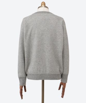 SILK CASHMERE LOOP WHEEL CREW NECK