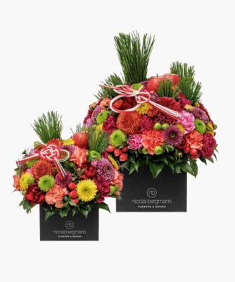 Nicolai Bergmann Flowers & Design/ニコライ バーグマン フラワーズ ＆ デザイン Ｎｅｗｙｅａｒ２０２５　フレッシュフラワーキューブアレンジメント