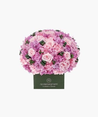 Nicolai Bergmann Flowers & Design/ニコライ バーグマン フラワーズ ＆ デザイン 【２１】母の日限定プリザーブドフラワーキューブＭ　テンダータッチ　５月８日（木）～５月１１日（日）お届け